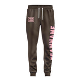 Custom Brown Light Pink Pants