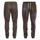Custom Brown Light Purple Pants