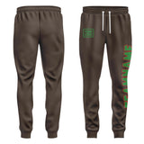 Custom Brown Emerald Green Pants