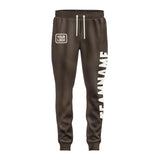 Custom Brown Cream Pants
