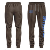 Custom Brown Sky Blue Pants