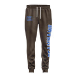 Custom Brown Sky Blue Pants