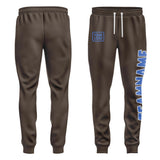 Custom Brown Sky Blue Pants