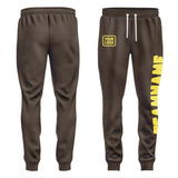 Custom Brown Light Yellow Pants