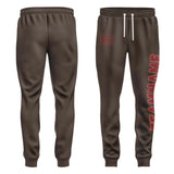 Custom Brown Crimson Red Pants