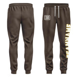 Custom Brown White Pants