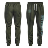 Custom Olive Blue Green Pants