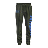 Custom Olive Sky Blue Pants