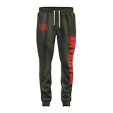 Custom Olive Orange Red Pants