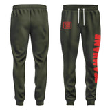 Custom Olive Orange Red Pants