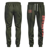 Custom Olive Copper Rose Pants