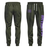 Custom Olive Light Purple Pants