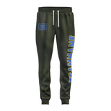 Custom Olive Sky Blue Pants