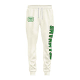Custom Cream Emerald Green Pants