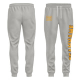 Custom Gray Yellow Pants