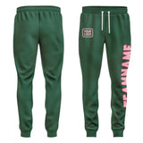 Custom Green Light Pink Pants