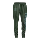 Custom Dark Green Blue Green Pants
