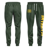 Custom Dark Green Gold Pants