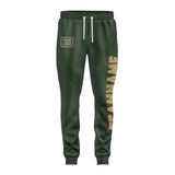 Custom Dark Green Light Khaki Pants
