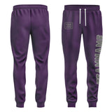 Custom Purple Dark Grey Pants