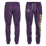 Custom Purple Light Khaki Pants
