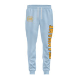 Custom Light Blue Yellow Pants