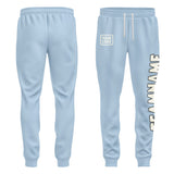 Custom Light Blue Cream Pants