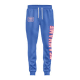 Custom Sky Blue Light Pink Pants