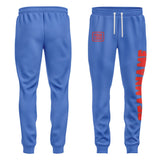 Custom Sky Blue Orange Red Pants