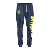 Custom Blue Light Yellow Pants