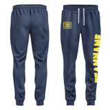 Custom Blue Light Yellow Pants