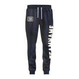 Custom Navy Cream Pants