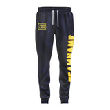 Custom Navy Light Yellow Pants