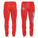 Custom Orange Red Light Blue Pants