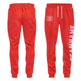 Custom Orange Red Light Pink Pants