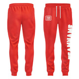 Custom Orange Red White Pants