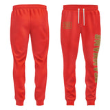 Custom Orange Red Khaki Pants