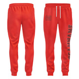 Custom Orange Red Crimson Red Pants