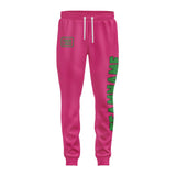 Custom Pink Emerald Green Pants