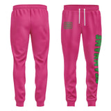 Custom Pink Emerald Green Pants