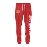 Custom Red Light Pink Pants