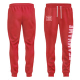 Custom Red Light Pink Pants