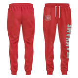 Custom Red Gray Pants
