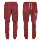 Custom Crimson Red Pink Pants