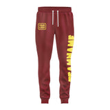 Custom Crimson Red Light Yellow Pants