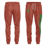 Custom Coral Red Emerald Green Pants