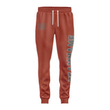 Custom Coral Red Dark Grey Pants