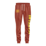 Custom Coral Red Gold Pants