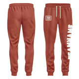 Custom Coral Red White Pants