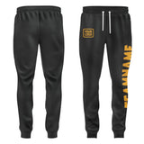 Custom Black Yellow Pants